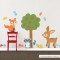 Woodland Friends Printed Wall Decal