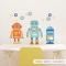 Standard Friendly Robots Printed Wall Decal