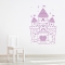 Lilac Purple Princess Castle Wall Art Decal