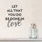 Done in Love Wall Quote Decal