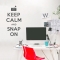Keep Calm and Snap On Red Wall Decal
