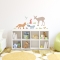Patterned Forest Animals Standard Printed Wall Decal
