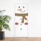 Snowman Face Printed Wall Decal