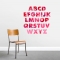 Watercolor Alphabet - Printed Wall Decal