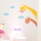 Giraffe Peekaboo Printed Wall Decal