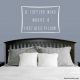 A ruffled mind makes a restless pillow… Wall Art Vinyl Decal Sticker