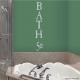 Bath 5 cents... Wall vinyl decal removeable sticker