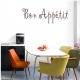 Bon Appetit Wall Art Vinyl Decal Sticker Quote