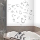 Bubbles removeable vinyl Wall art Decal Sticker