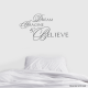 Dream Imagine & Believe Wall Art Vinyl Decal Sticker Quote