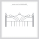 Iron Headboard Wall Decal