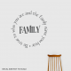 Family Be wall decal quote