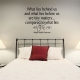 What lies wall decal quote