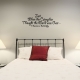 Just when wall decal quote