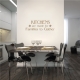 Kitchens are wall decal quote