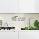To live well wall decal quote