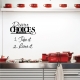 Dinner Choices wall decal quote