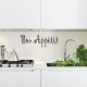 Bon Appetit wall decal quote