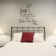 Life isn't wall decal quote