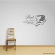 Lord wall decal quote