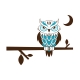 Owl Vinyl Wall Decal