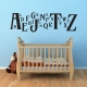 Alphabet wall decal