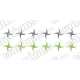 Ninja Stars removeable vinyl Wall art Decal Sticker