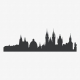 Prague Czech Republic Skyline Vinyl Wall Art Decal