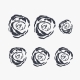 Roses Wall Art vinyl decal removeable sticker