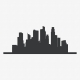 Singapore Skyline Vinyl Wall Art Decal