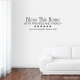 Bless this wall decal quote