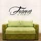 Forever wall decal quote