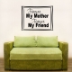 Forever wall decal quote