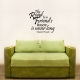 The road wall decal quote