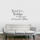 Its hard wall decal quote