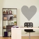 Chevron Heart Wall Decal