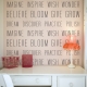 Wall Example: Encouraging Verbs Wall Quote Decal