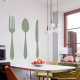 Fork knife spoon wall decal