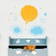 Hot Air Balloon Wall Art Decal