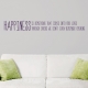 Happiness Comes Into Our Lives Wall Quote Decal