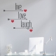 Live Love Laugh - Arrows and Hearts Wall Decal