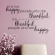 Thankful People Wall Quote Decal