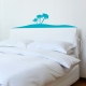 Island Palm Trees Headboard Wall Decal