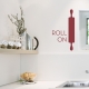Roll On - Rolling Pin - Wall Decal