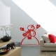 Snowman wall decal