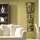 Tiki totem wall decal