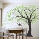 Large Tree wall decal with birdhouse