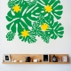 Tropical flowers wall decal