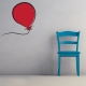 Balloon wall decal