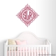 Circle Framed Monogram Wall Art Decal